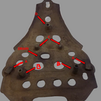 HONDA ATC250SX/ES SKID PLATE RUBBER STOPPERS KIT